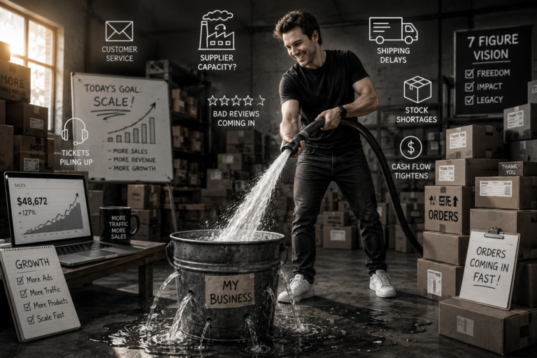 Bro is scaling and loving the revenue coming in...with leaks everywhere in his business