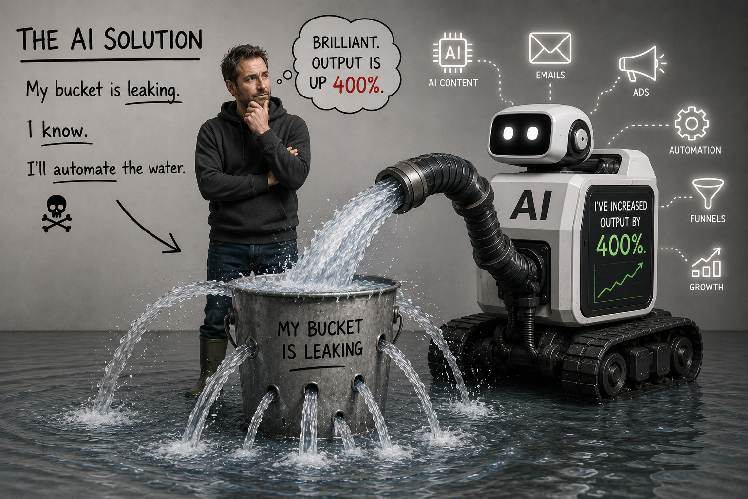 when you think ai automation can make you successful... lol